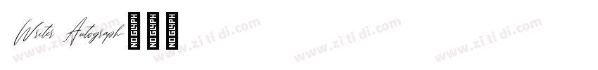  Writer Autograph字体转换